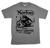 Norton World Champion Motorcycles Road Hog Vintage Style T-Shirt Tee